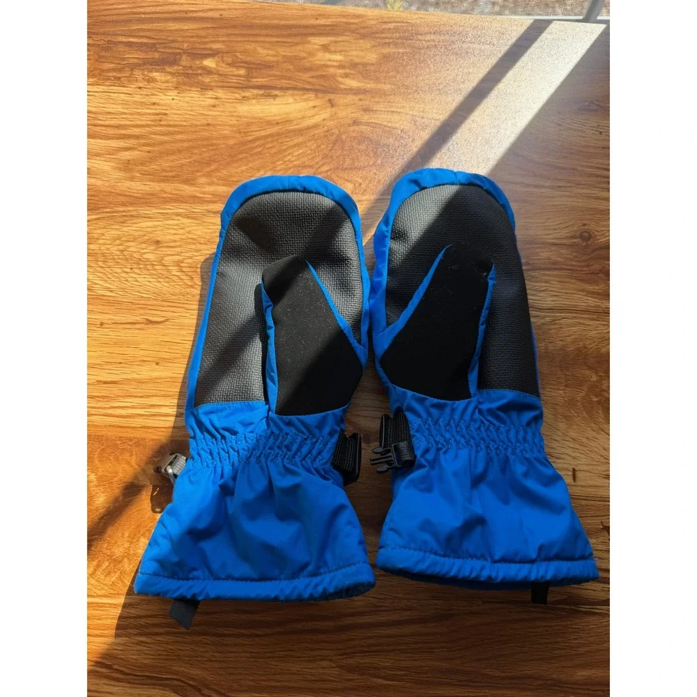 Columbia Youth Large Blue Omni-Heat Insulated Winter Mittens Ski Snow Mitts